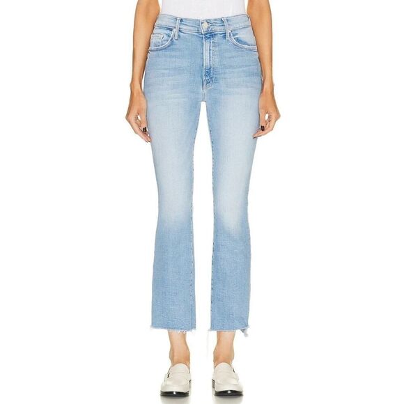 MOTHER Light Blue Ankle & Cropped Jeans - Picture 1 of 16